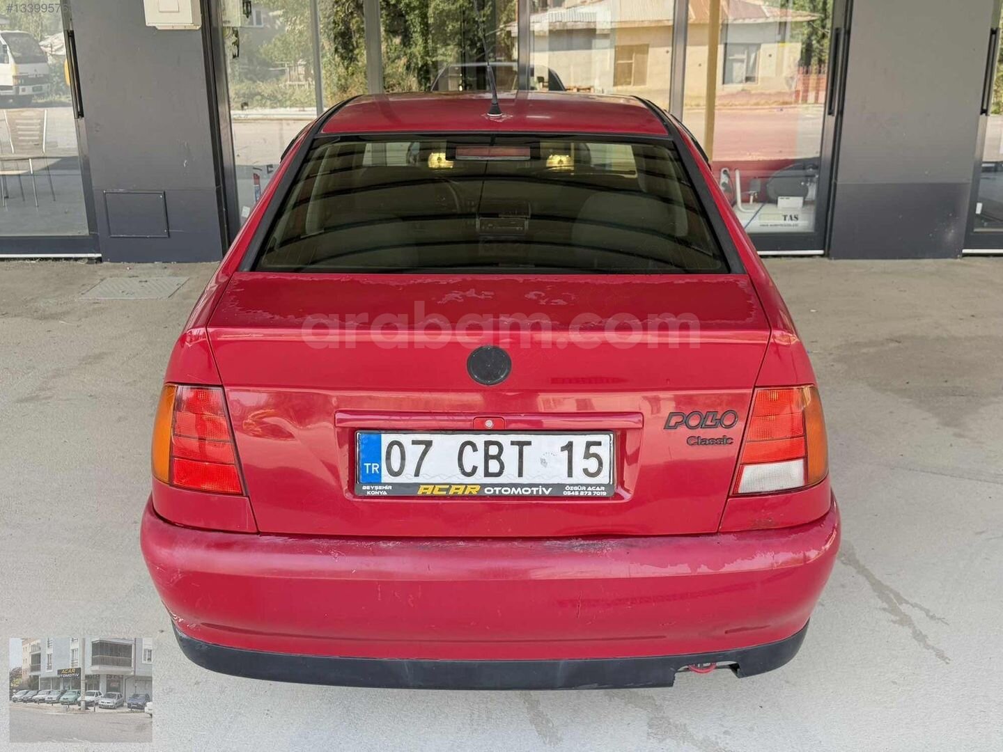 Galeriden Volkswagen Polo 1.6 Classic 1998 Model Konya 220.000 km Kırmızı 5