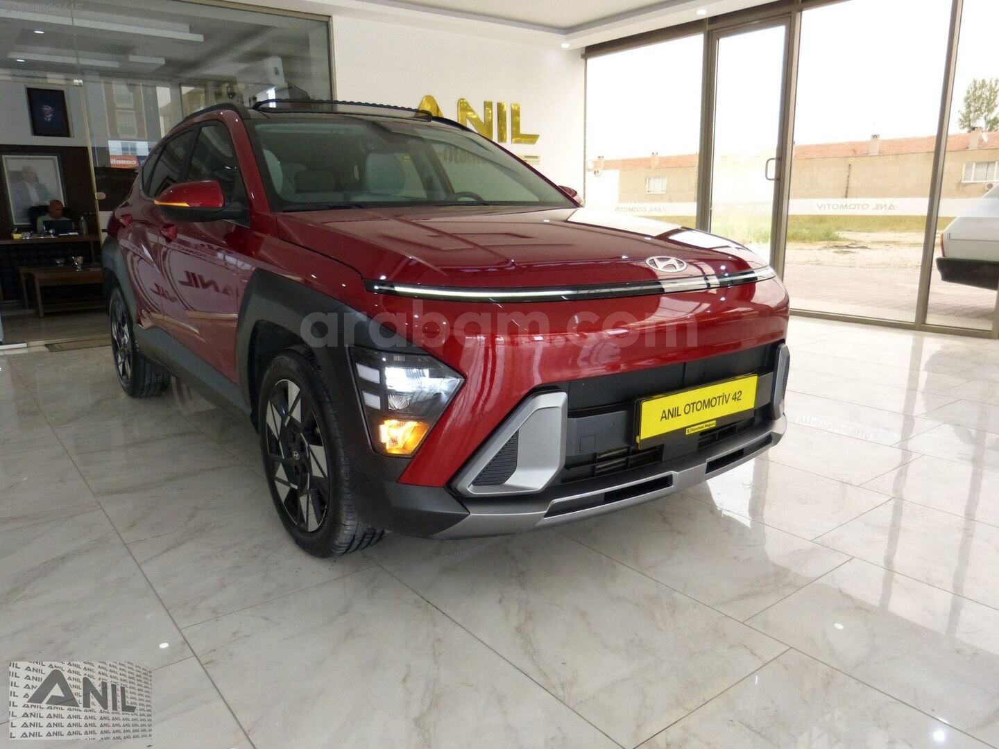 Galeriden Hyundai Kona 1.6 T-GDI Prime 2025 Model Konya 13.500 km Kırmızı 2