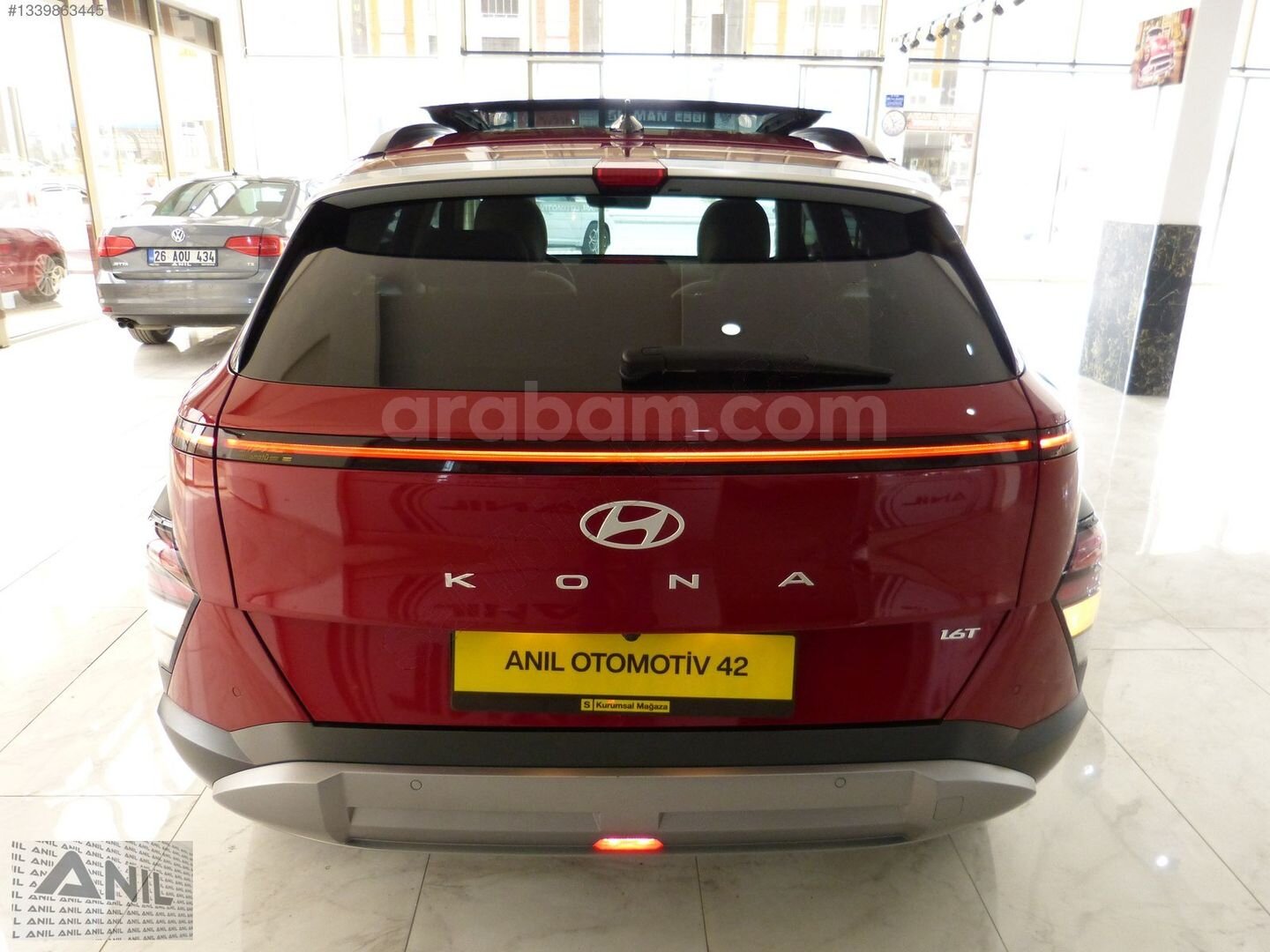 Galeriden Hyundai Kona 1.6 T-GDI Prime 2025 Model Konya 13.500 km Kırmızı 6
