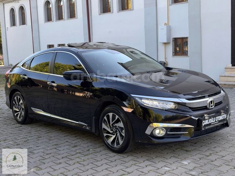 Galeriden Honda Civic 1.6i VTEC Eco Executive 2017 Model Bolu 183.000 km Siyah