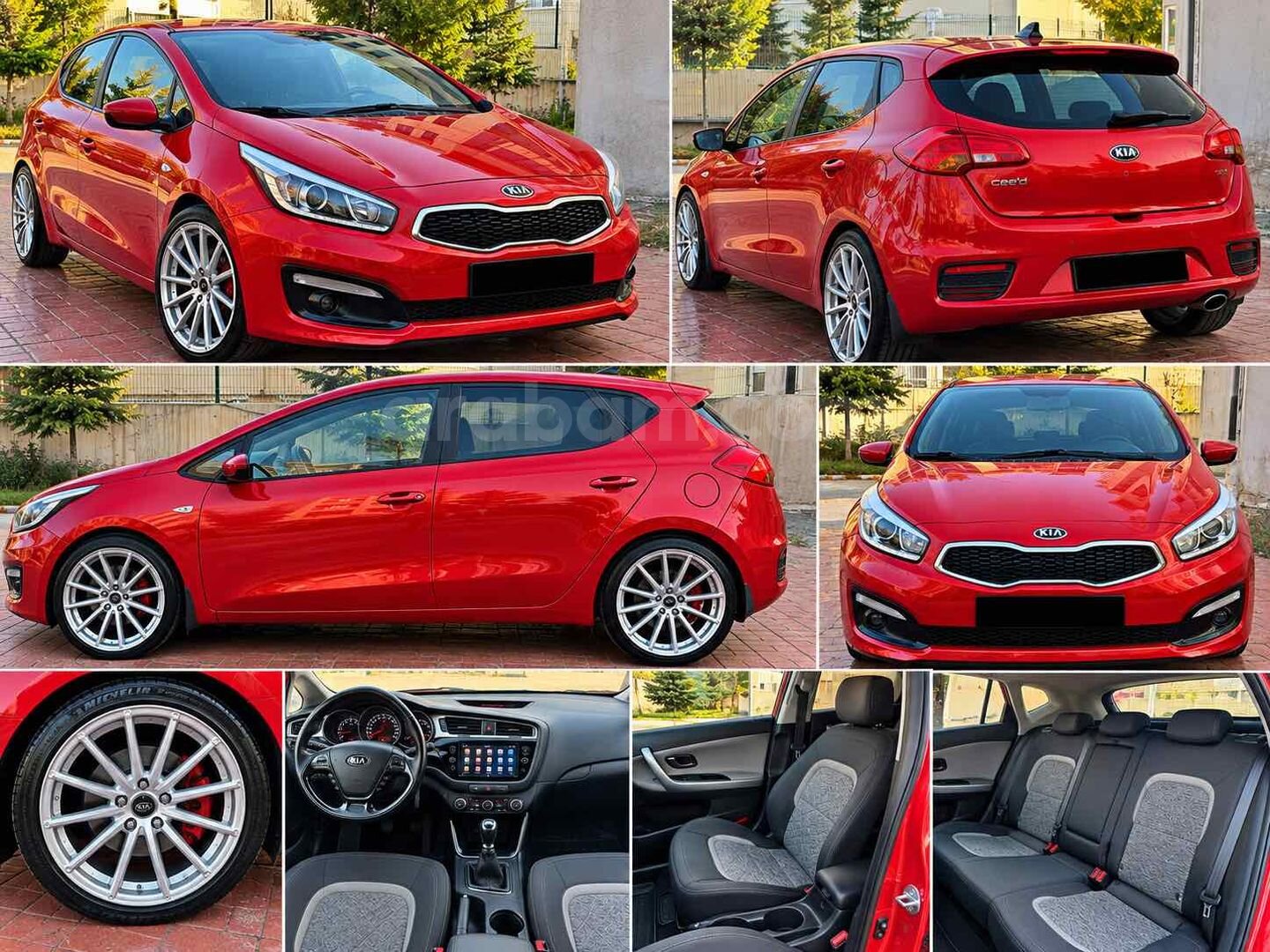 Sahibinden Kia Ceed 1.4 Live 2017 Model 153.000 km Kırmızı 1