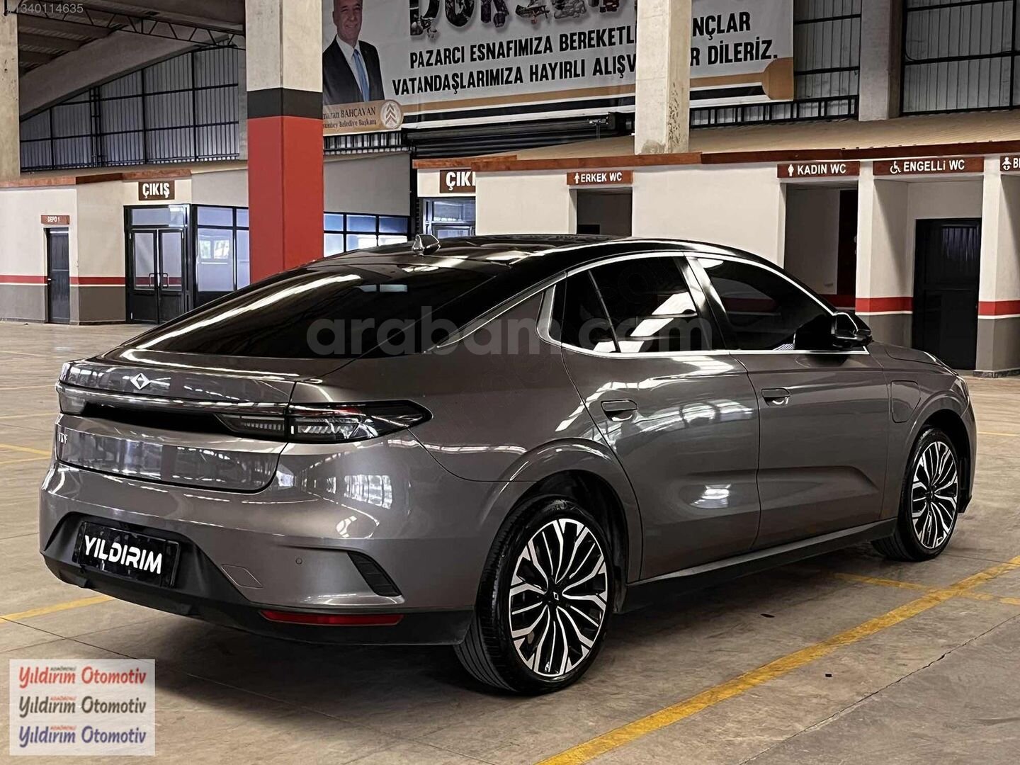 Galeriden TOGG T10F V2 Uzun Menzil 2025 Model Balıkesir 29.000 km Gri 4