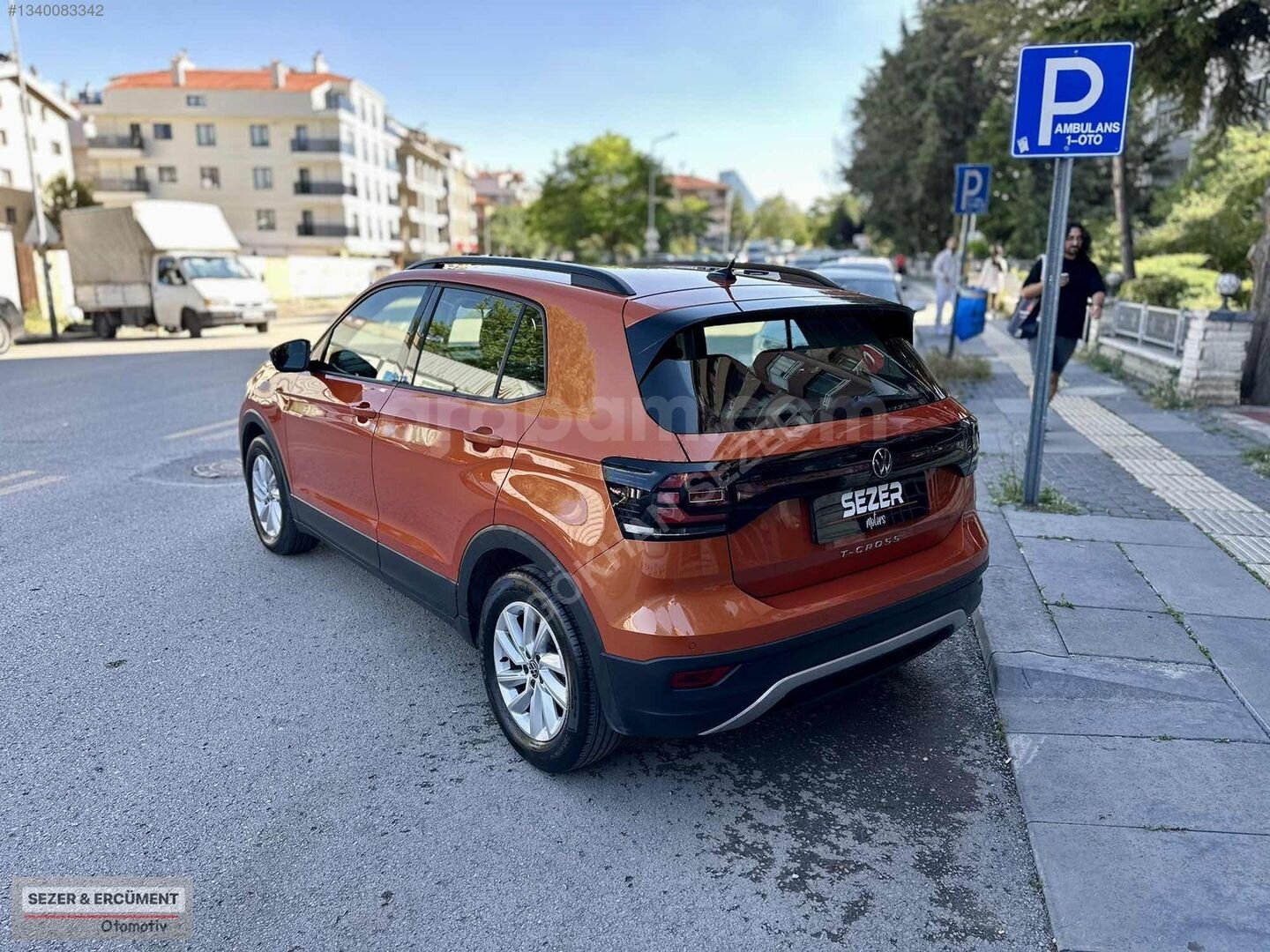Galeriden Volkswagen T-Cross 1.0 TSI Life 2022 Model Ankara 29.950 km Turuncu 6
