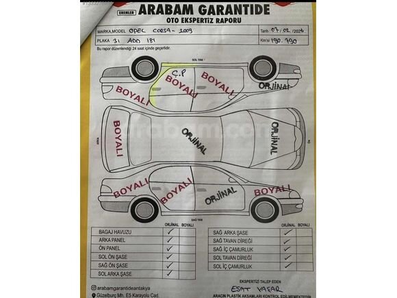 Galeriden Opel Corsa 1.4 Twinport Enjoy 2009 Model Kayseri 193.600