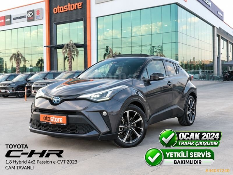 OTOSTORE'DAN C-HR 1.8 Hybrid 4x2 Passion e-CVT 2023 CAM TAVANLI