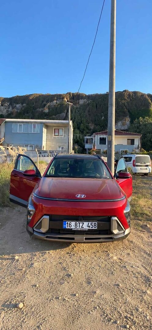 Sahibinden Hyundai Kona 1.6 T-GDI Prime 2024 Model Bursa 10.000 km Kırmızı 1