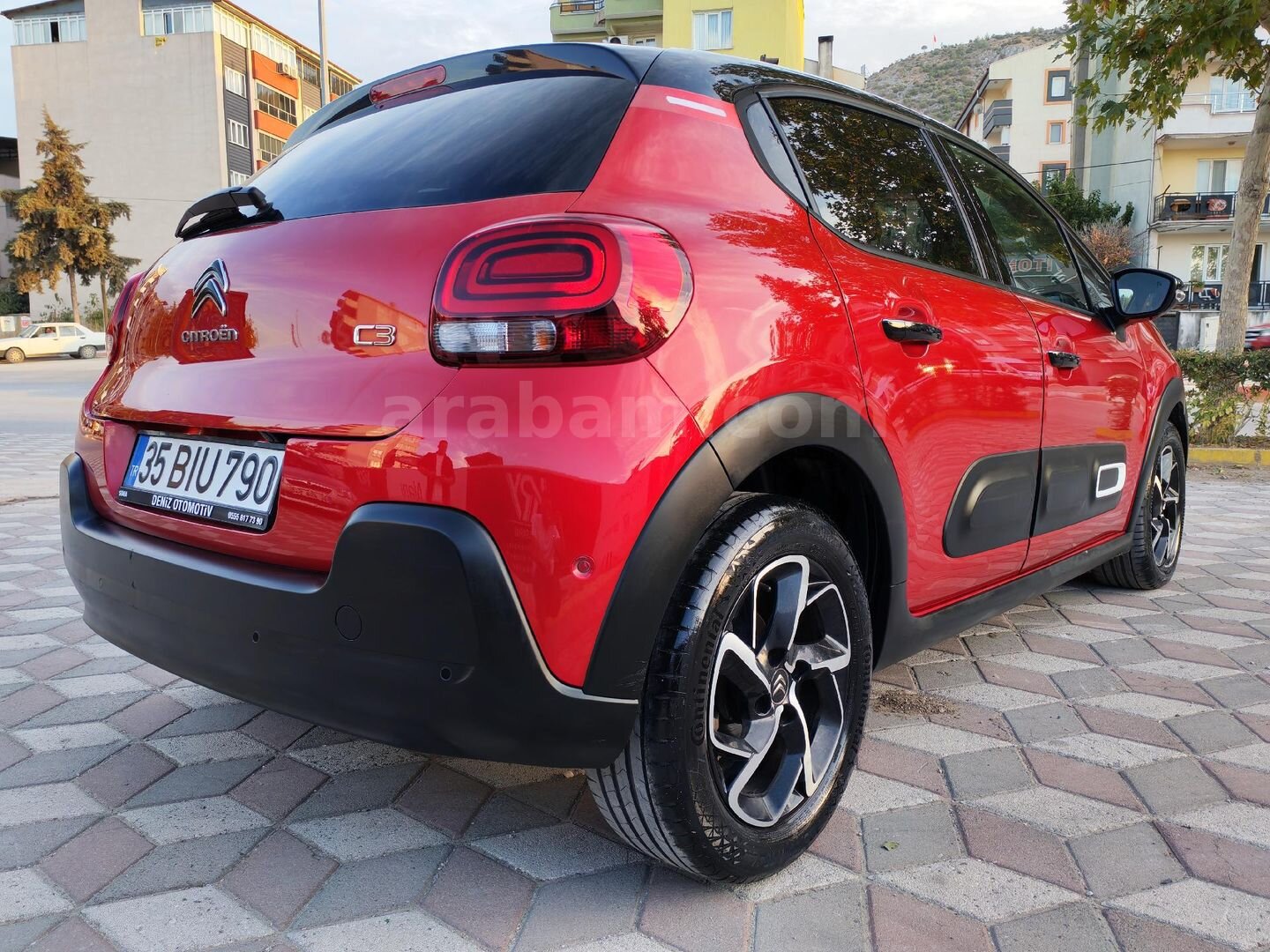 Galeriden Citroen C3 1.2 PureTech Shine 2021 Model Manisa 93.600 km Kırmızı 3