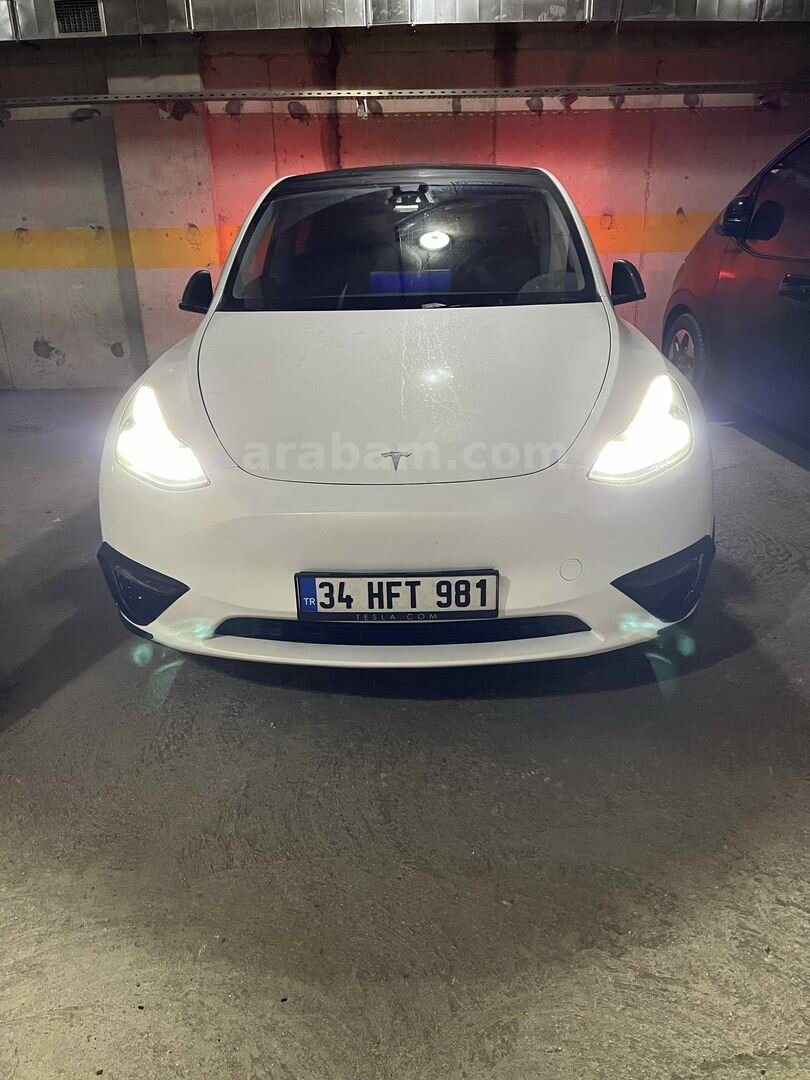 Sahibinden Tesla Model Y Long Range AWD 2023 Model Tekirdağ 63.000 km Beyaz 1