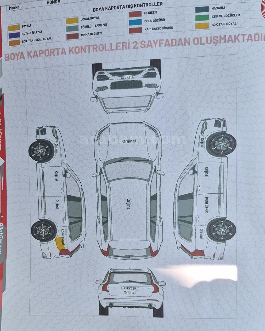 Sahibinden Boyasız Honda CR-V 1.6 i-DTEC Elegance 2014 Model 5