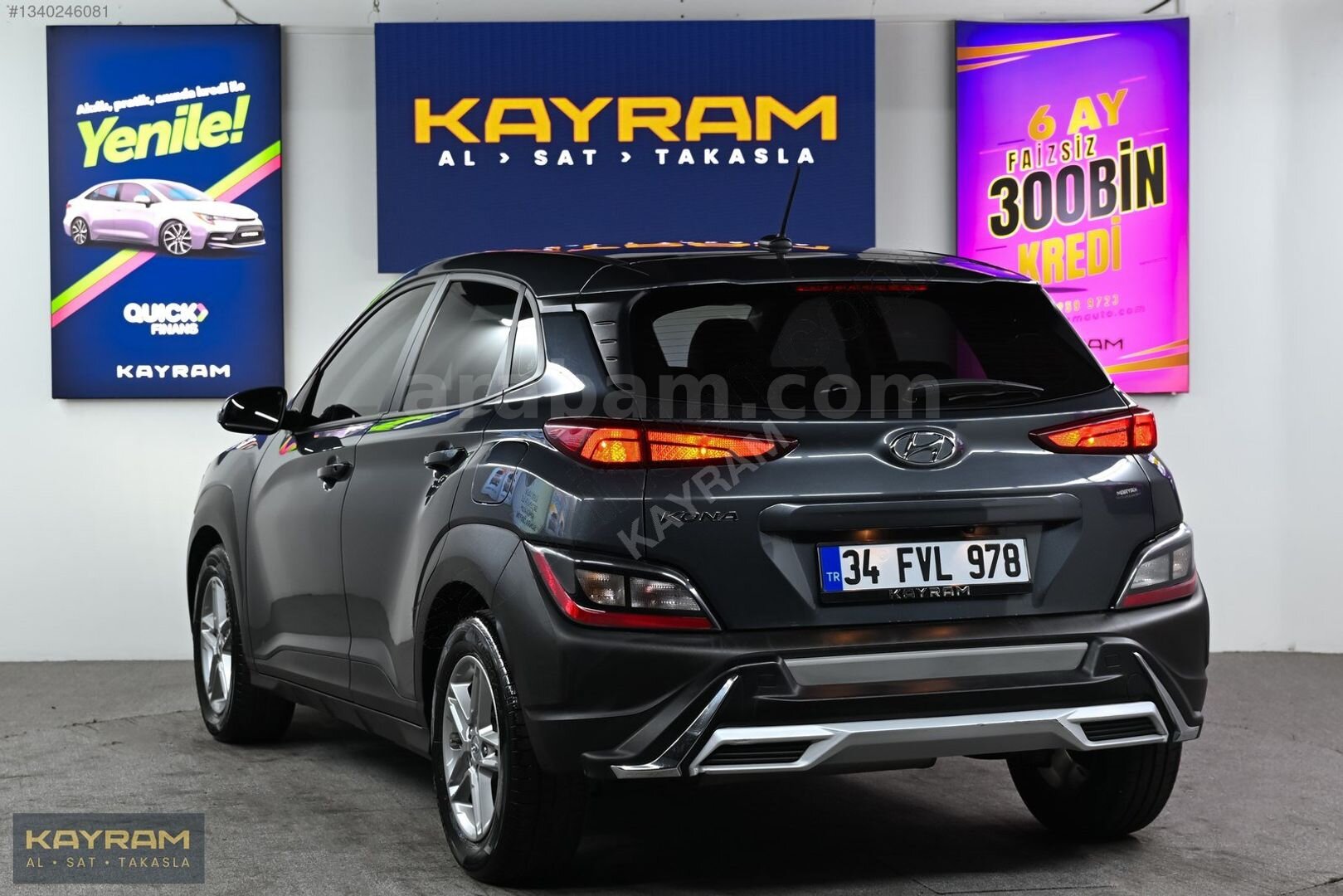 Galeriden Hyundai Kona 1.0 T-GDI Style 2022 Model İstanbul 18.000 km Gri 7