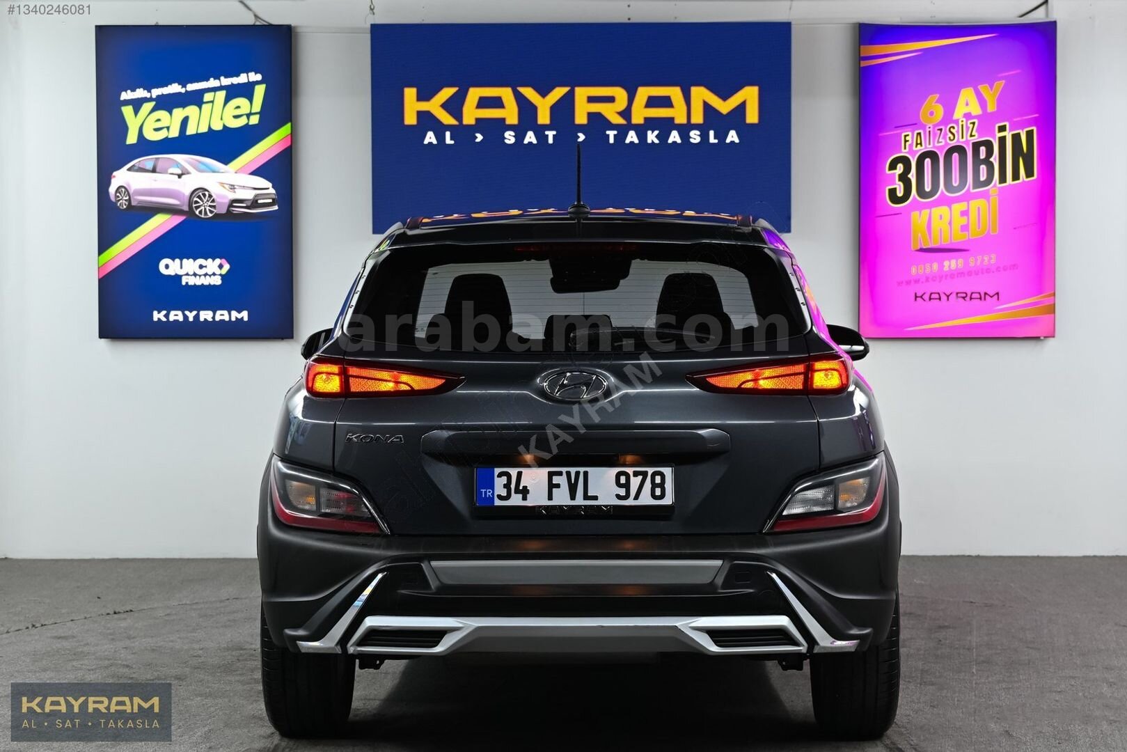 Galeriden Hyundai Kona 1.0 T-GDI Style 2022 Model İstanbul 18.000 km Gri 6