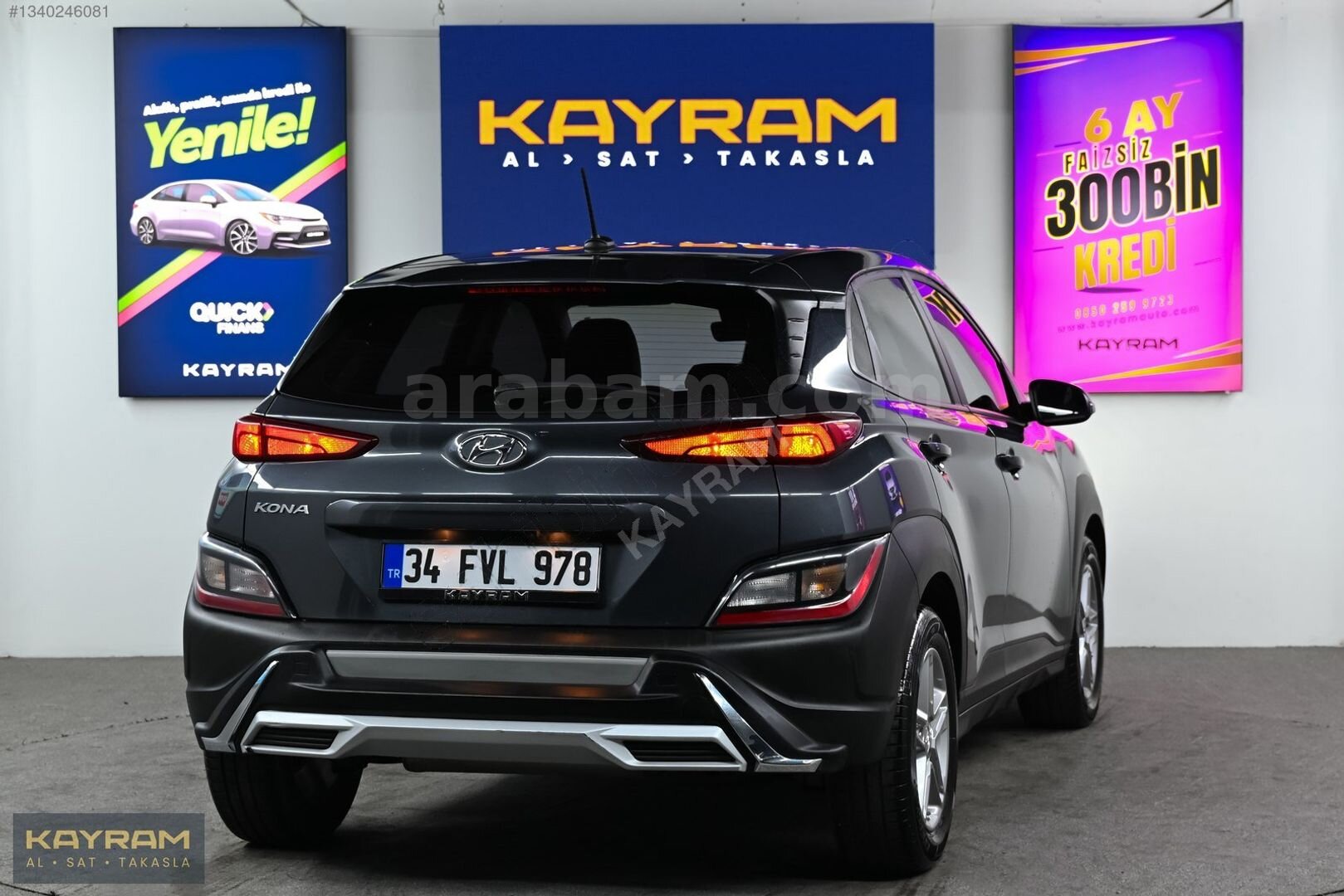 Galeriden Hyundai Kona 1.0 T-GDI Style 2022 Model İstanbul 18.000 km Gri 5