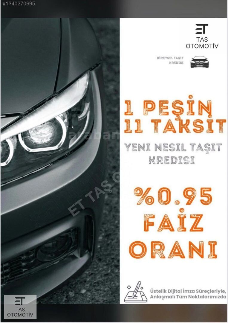 TAŞ OTOMOTİV 2023 URBAN 1.6 MULTİJET BOYASIZ DCT 0.90 ORAN 2