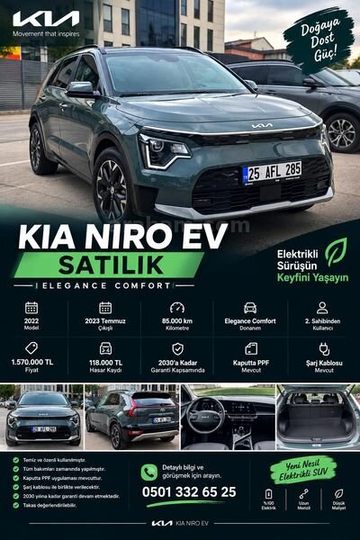 Sahibinden Kia Niro EV Elegance 2022 Model 1