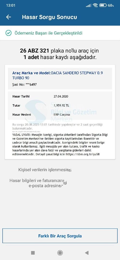 Sahibinden Dacia Sandero 0.9 TCe Stepway Ambiance 2013 Model 103.000 km Gri 5