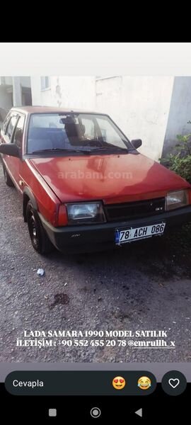 Sahibinden Lada Samara 1.5 1990 Model Karabük 60.000 km Bordo