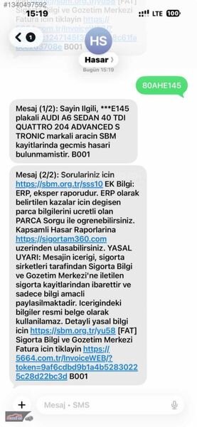 BOYASIZ AUDİ A6 40 TDİ Quattro ADVANCE YETKİLİ SERVİS BAKIMLI 7