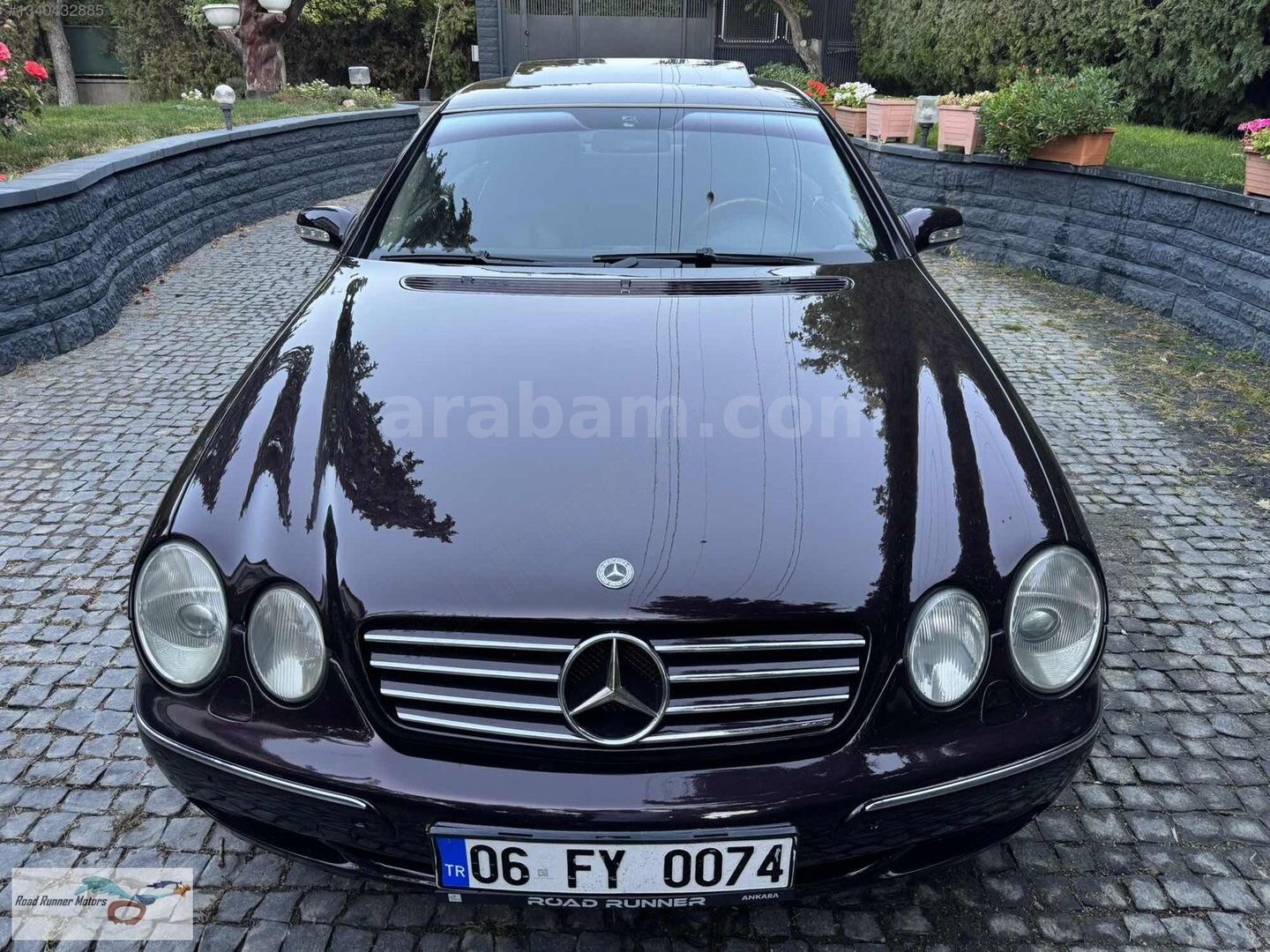 Galeriden Mercedes - Benz CL 500 2000 Model Ankara 237.000 km Bordo 2