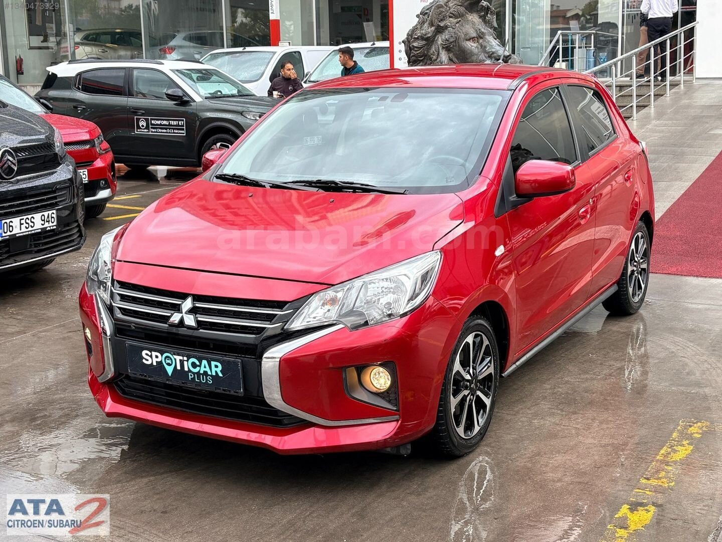 Galeriden Mitsubishi Space Star 1.2 Intense 2022 Model Ankara 22.400 km Kırmızı 3