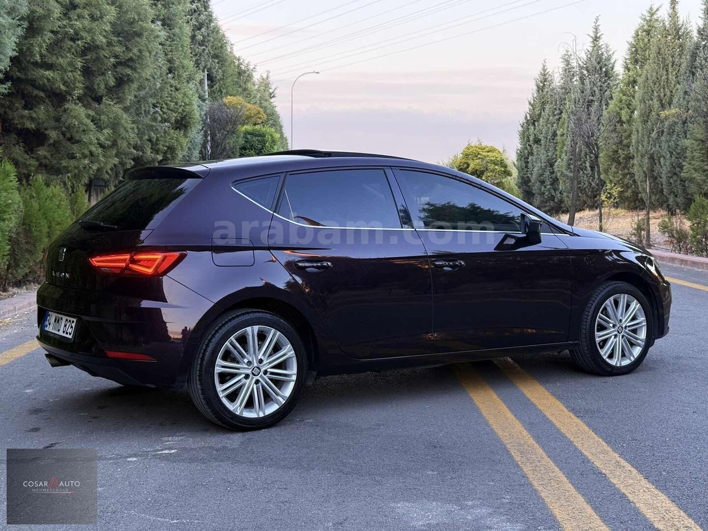 Galeriden Seat Leon 1.4 EcoTSI Xcellence 2018 Model Ankara 130.000 km Mor 7
