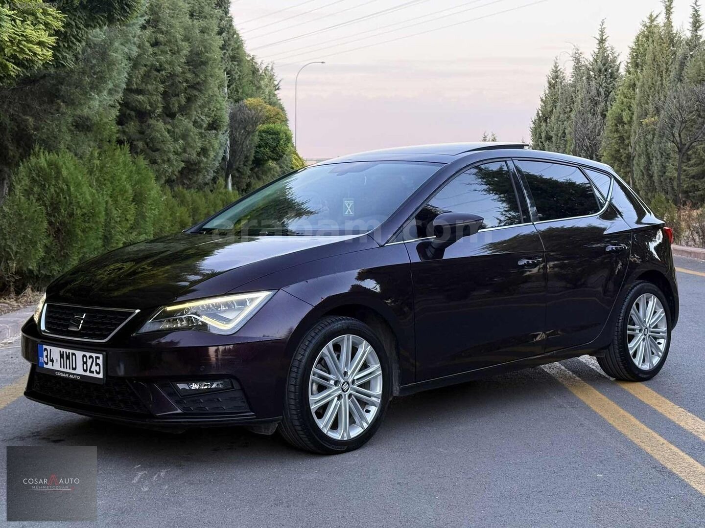 Galeriden Seat Leon 1.4 EcoTSI Xcellence 2018 Model Ankara 130.000 km Mor 3