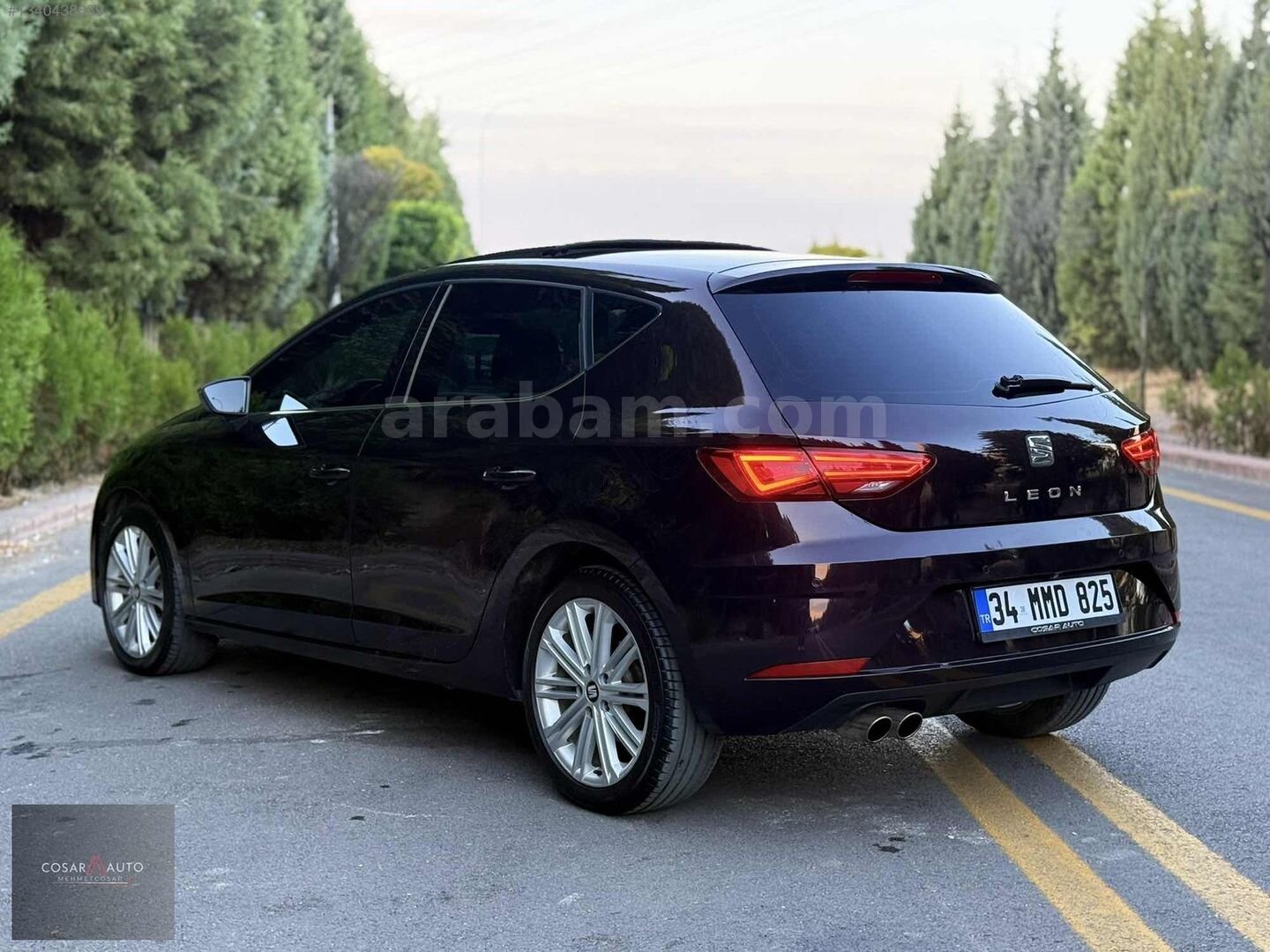 Galeriden Seat Leon 1.4 EcoTSI Xcellence 2018 Model Ankara 130.000 km Mor 5