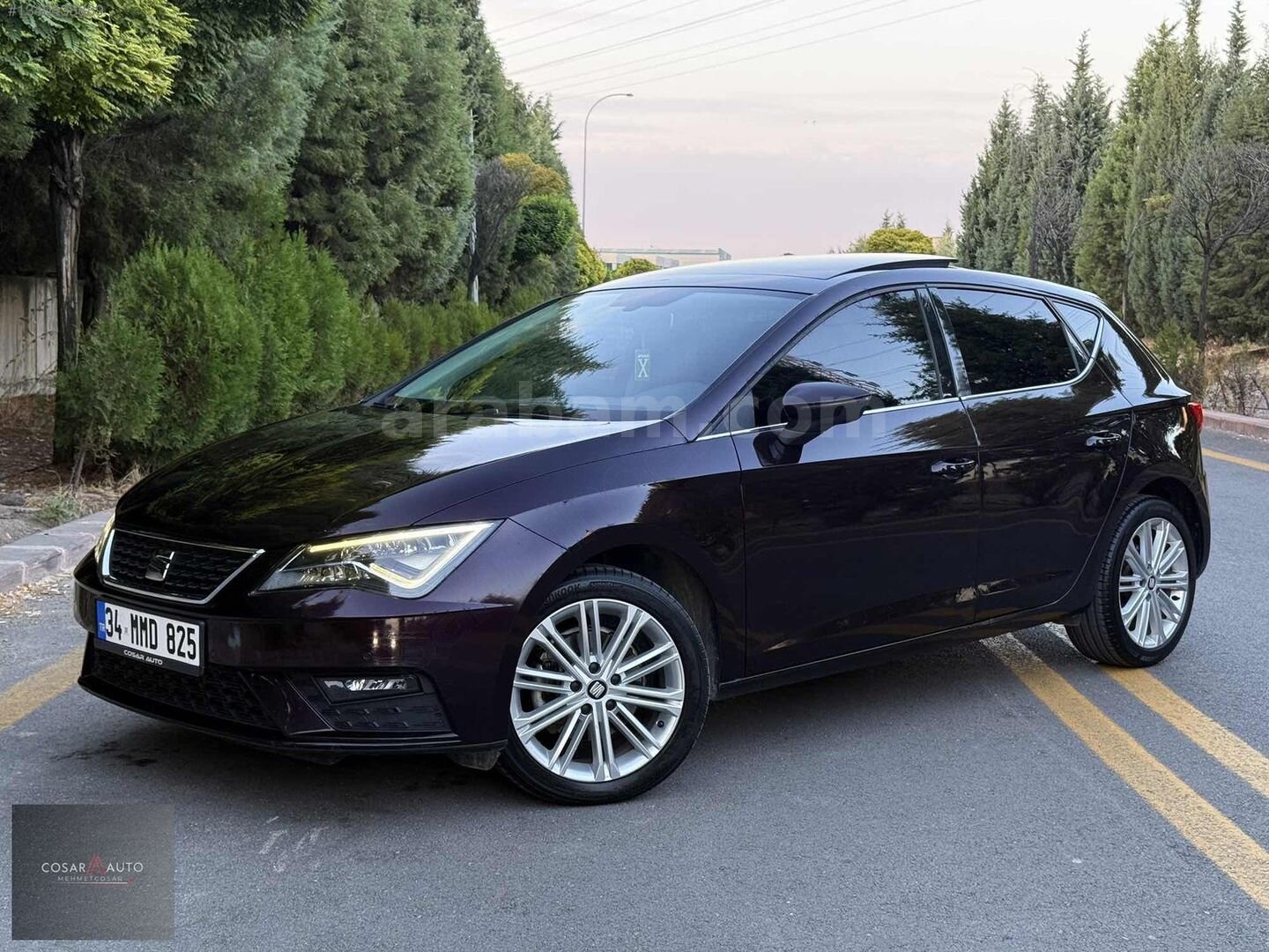 Galeriden Seat Leon 1.4 EcoTSI Xcellence 2018 Model Ankara 130.000 km Mor 1