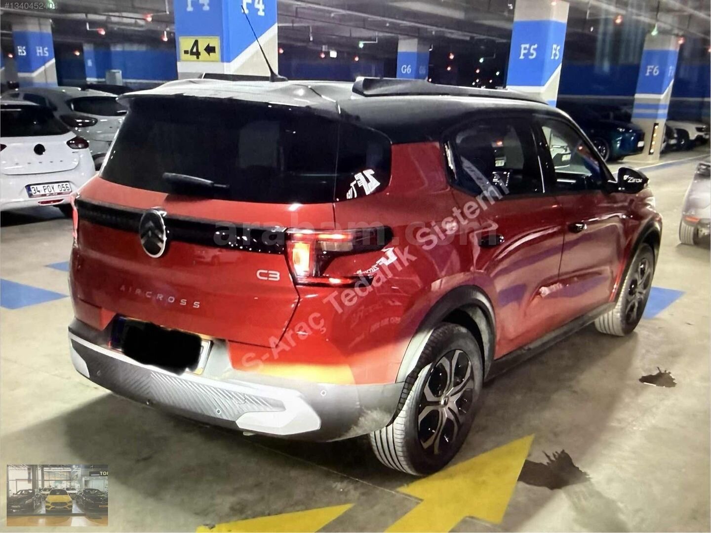 Galeriden Citroen C3 Aircross 1.2 Hybrid Plus 2026 Model İstanbul 6.001 km Kırmızı 3