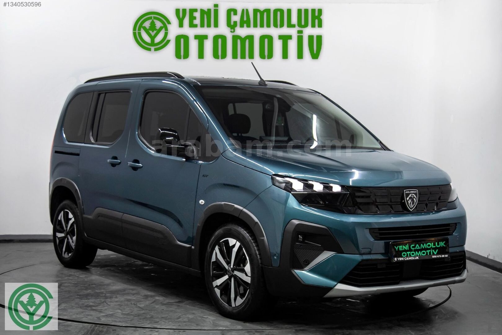 Galeriden Peugeot Rifter 1.5 BlueHDI GT 2024 Model İstanbul 47.430 km Mavi 2