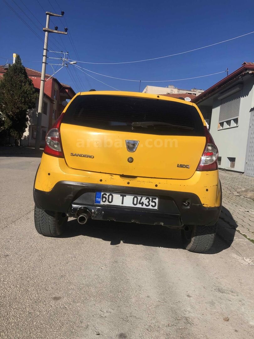 Sahibinden Dacia Sandero 1.5 dCi Stepway 2012 Model Tokat 485.000 km Sarı 7
