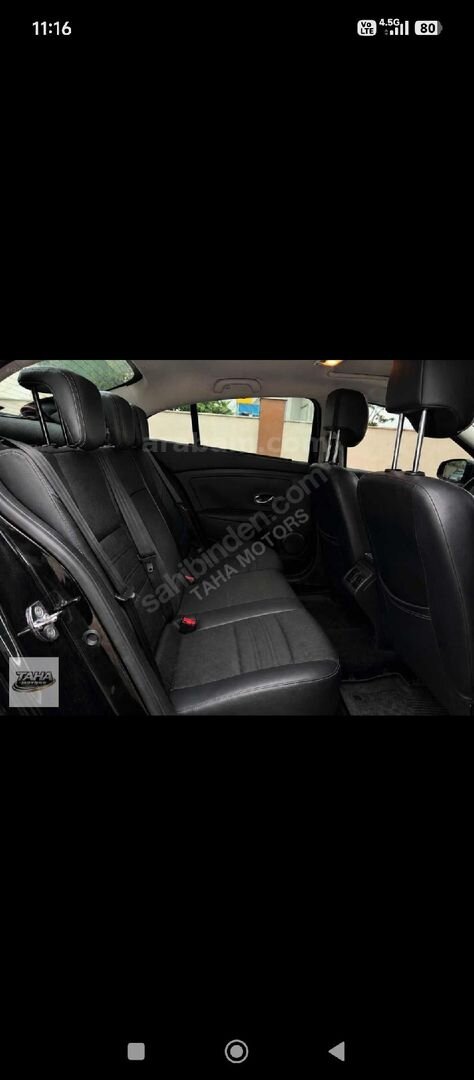 Sahibinden Renault Fluence 1.5 dCi Icon 2013 Model Antalya 252.000 km Siyah 6