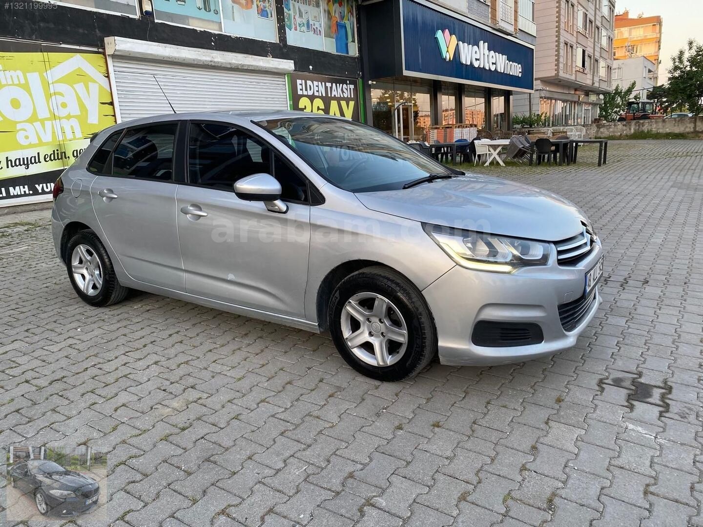 2015 CİTROËN C 4 EASY DİZEL 395.000 KREDİ/48 AY VADE 3