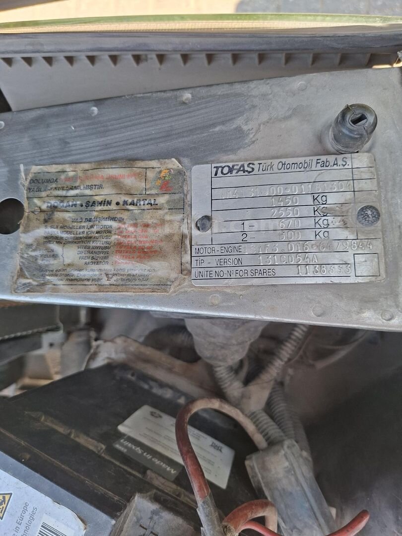Sahibinden Tofaş Doğan SLX ie 1998 Model Bursa 124.500 km Füme 7