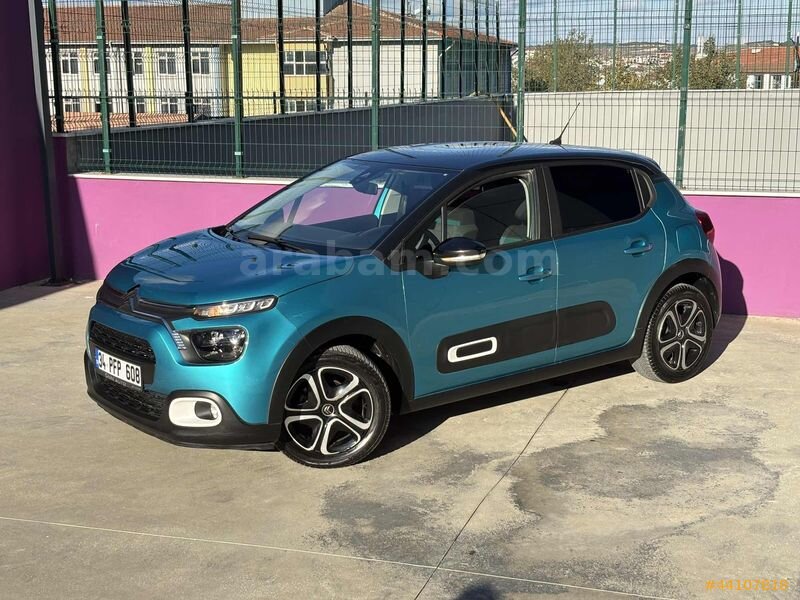 2021 ÇİFT RENK CİTROEN C3 OTOMATİK BAKIMLI 82 BİN KM