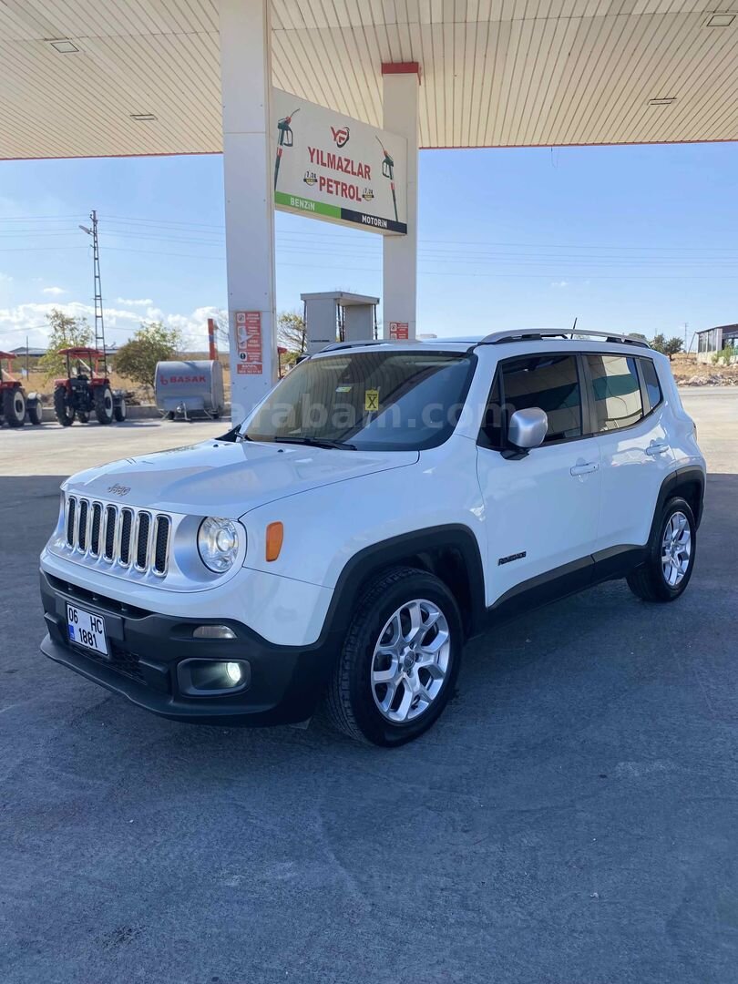 Sahibinden Jeep Renegade 1.6 MultiJet Limited 2014 Model Gaziantep 250.000 km Beyaz 2
