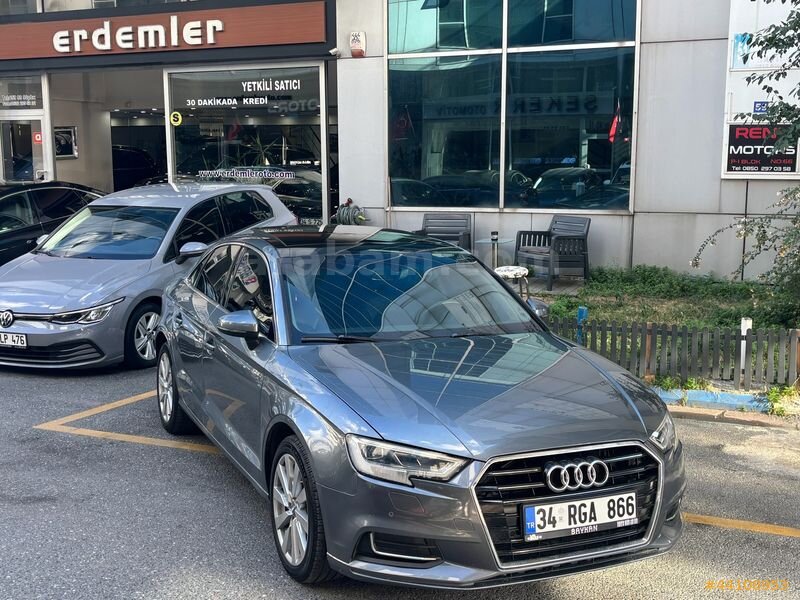 ERDEMLER'DEN 2018 AUDİ A3 DESİGN LİNE 1.6TDİ 116HP SUNROOF