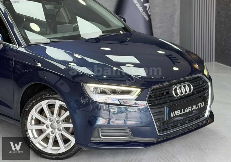 WELLAR'DAN+2018 AUDİ A3+DESİGN-LİNE+CAM TAVAN+LASMAN RENK+METRİX 7