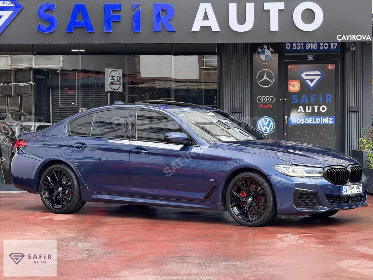 SAFİR AUTO 2023 BMW 5.20İ 50.YEAR M SPORT LAZER SHADW ARKA KLİMA 4