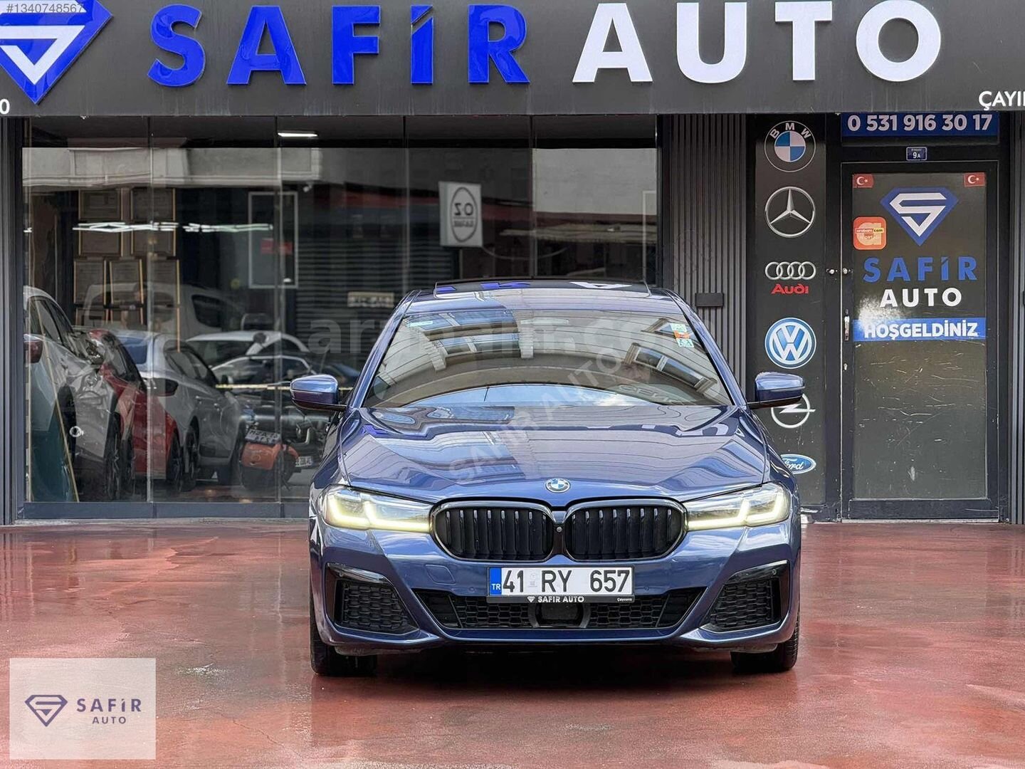SAFİR AUTO 2023 BMW 5.20İ 50.YEAR M SPORT LAZER SHADW ARKA KLİMA 3