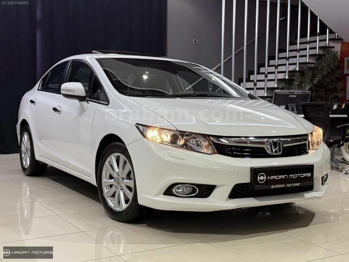 MADAN-2013 HONDA CİVİC 1.6İ-VTEC ELEGANCE 25.000 KM OTOMATİK 7