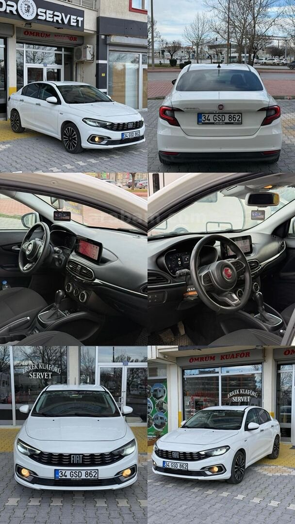 SAHİBİNDEN DEĞİŞENSİZ FİAT EGEA 1.6 MULTİJET 130 BG DCT LOUNGE 2023 MODEL 1