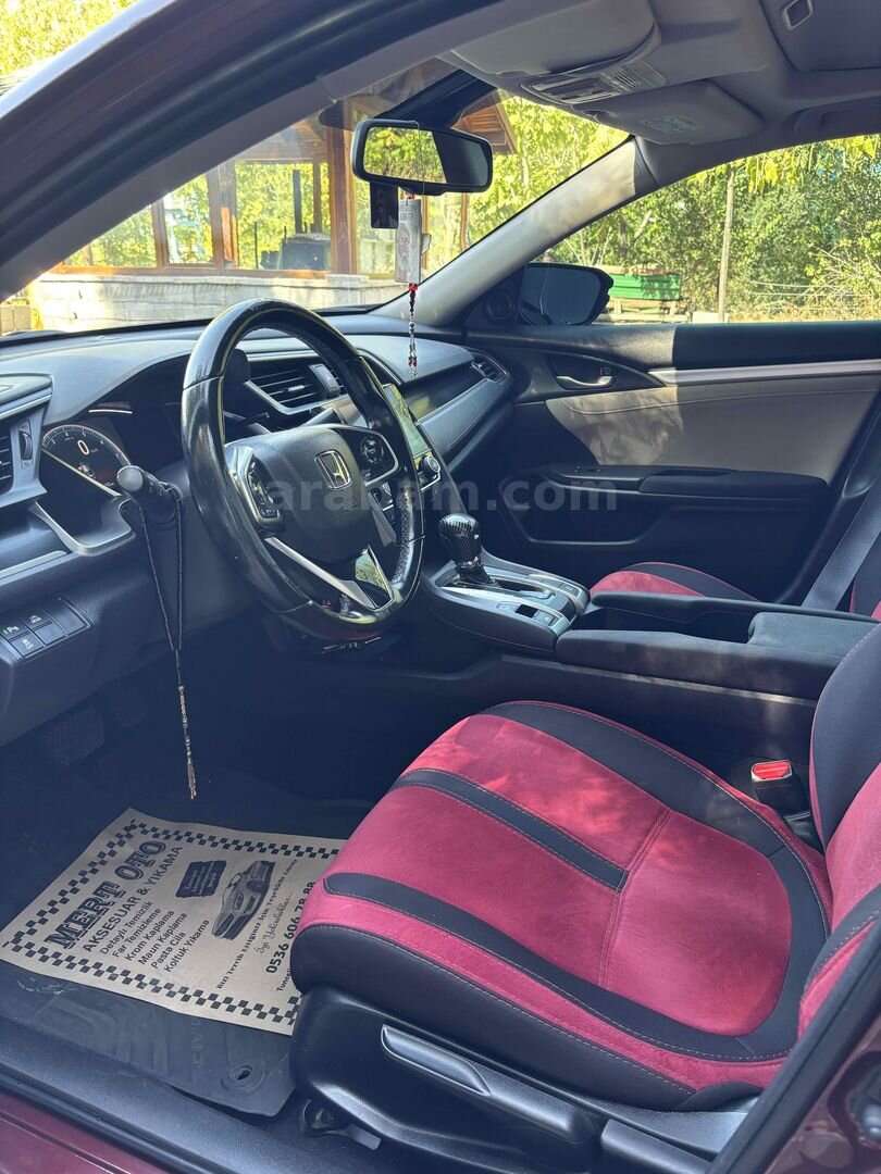 SAHİBİNDEN HATASIZ BOYASIZ HONDA CIVIC 2019 145 km Bordo 7