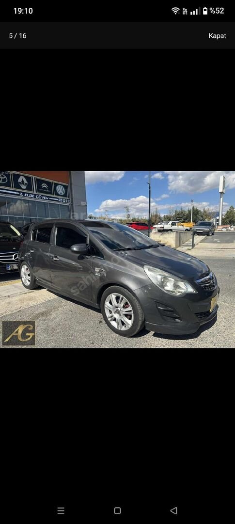 Sahibinden Opel Corsa 1.2 Twinport Essentia 2011 Model 210.913 km Gri 7