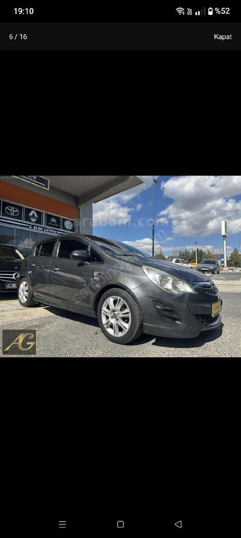 Sahibinden Opel Corsa 1.2 Twinport Essentia 2011 Model 210.913 km Gri 4