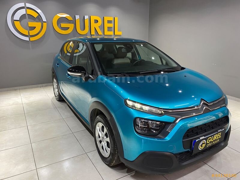 "GÜREL OTO"ORİJİNAL 2023 C3 1.2 PURETECH FEEL 83 BG 76.725 KM