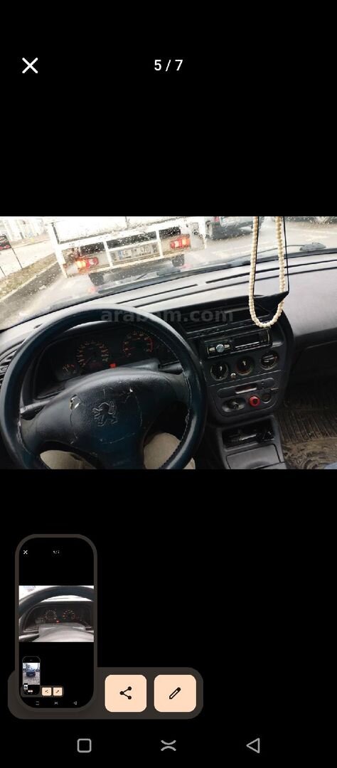 Sahibinden Peugeot 306 1.6 Griffe 1998 Model Kahramanmaraş 250.000 km Lacivert 2