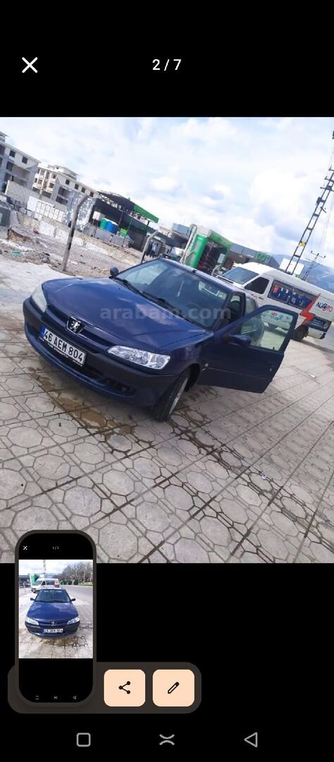 Sahibinden Peugeot 306 1.6 Griffe 1998 Model Kahramanmaraş 250.000 km Lacivert 5