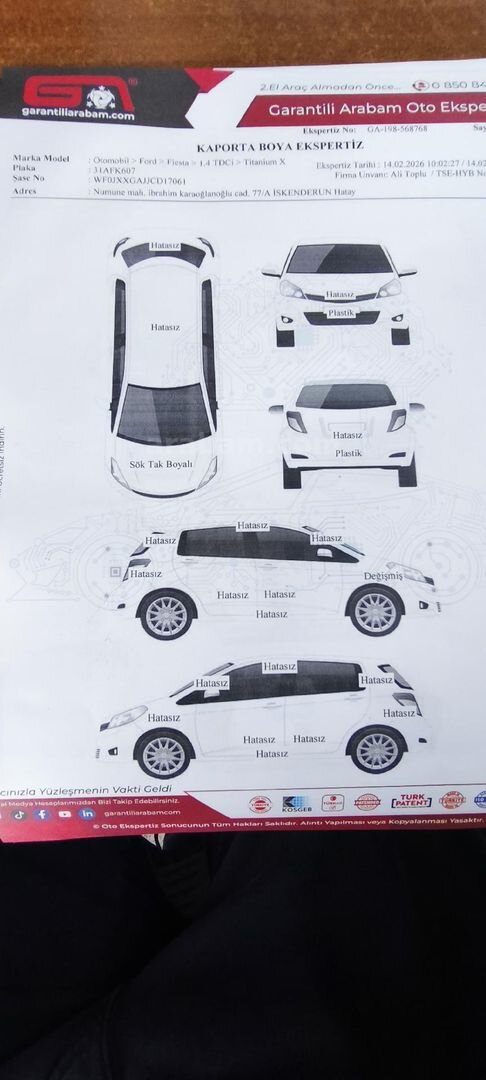 Sahibinden Ford Fiesta 1.4 TDCi Titanium X 2012 Model Hatay 188.000 km Gri 7