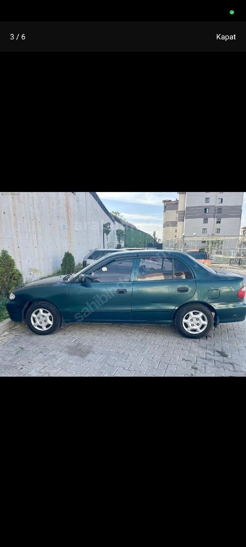 Sahibinden Hyundai Accent 1.3 LX 1999 Model Kırıkkale 312.000 km Yeşil 2