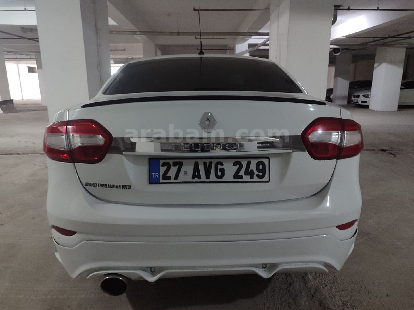 Sahibinden Renault Fluence 1.5 dCi Icon 2016 Model Gaziantep 229.000 km Beyaz 3